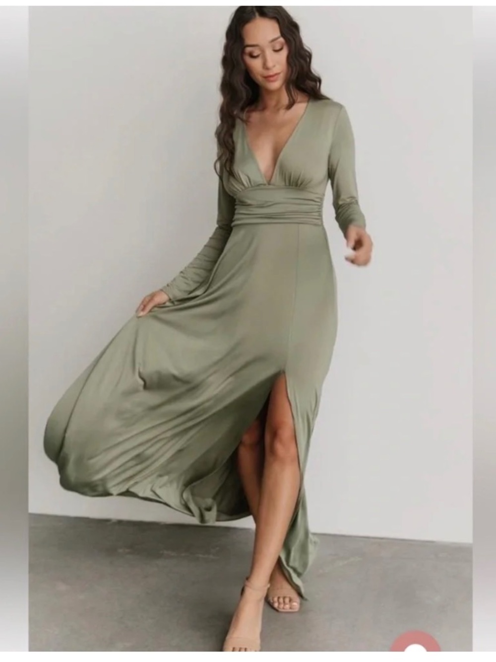 Baltic born sage green maxi dress